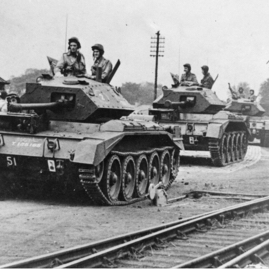 Polish tanks arriving at Haddington Station.jpg